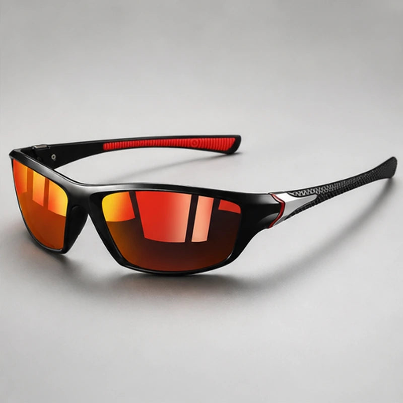 AeroRidge Sport Wrap Sunglasses - Red - sport sunglasses - Brondals - Image 2