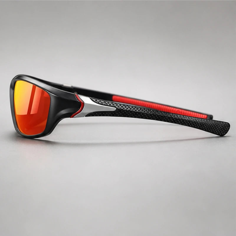 AeroRidge Sport Wrap Sunglasses - Red - wrap sunglasses - Brondals - Image 3