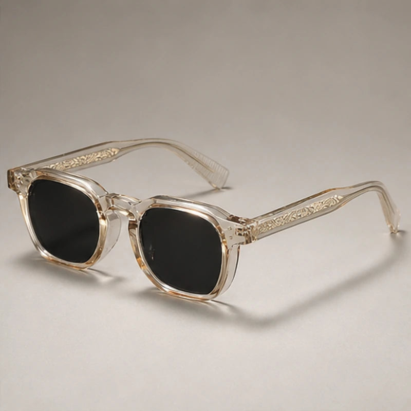 Mercer Rivet Square Sunglasses - Champagne Crystal - square sunglasses - Brondals - Image 2
