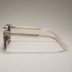 Mercer Rivet Square Sunglasses - Champagne Crystal - rivet detail - Brondals - Image 3