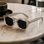 Mercer Rivet Square Sunglasses - Champagne Crystal - uv protection - Brondals - Image 4