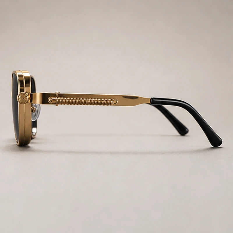 Sterling Edge Square Sunglasses - Gold - square frame - Brondals - Image 3