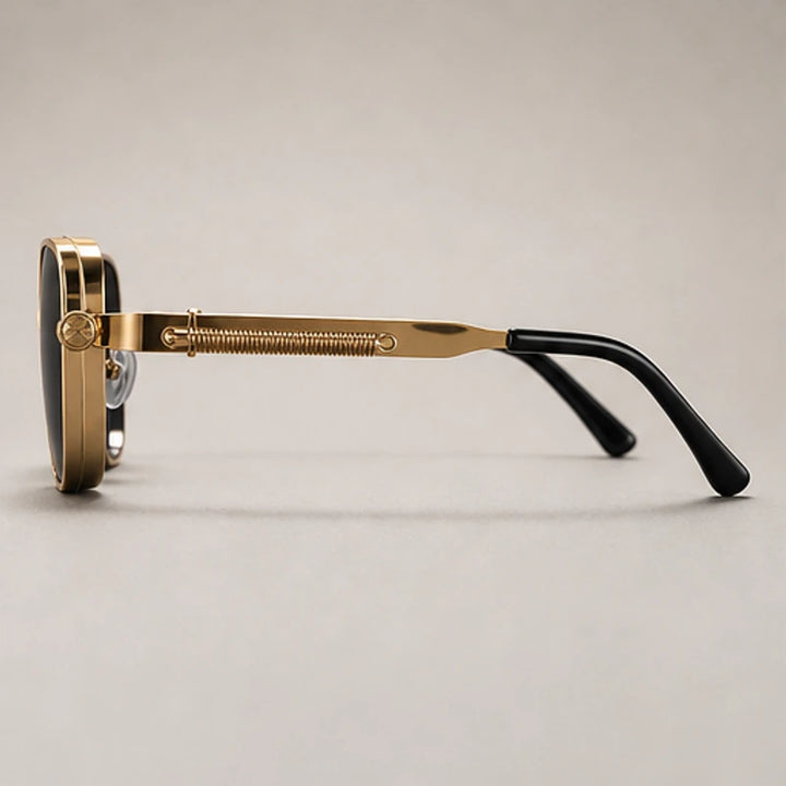 Sterling Edge Square Sunglasses - Gold - square frame - Brondals - Image 3
