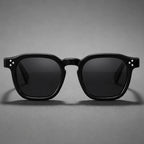 Mercer Rivet Square Sunglasses - Jet Black - Sunglasses - Brondals - Image 1