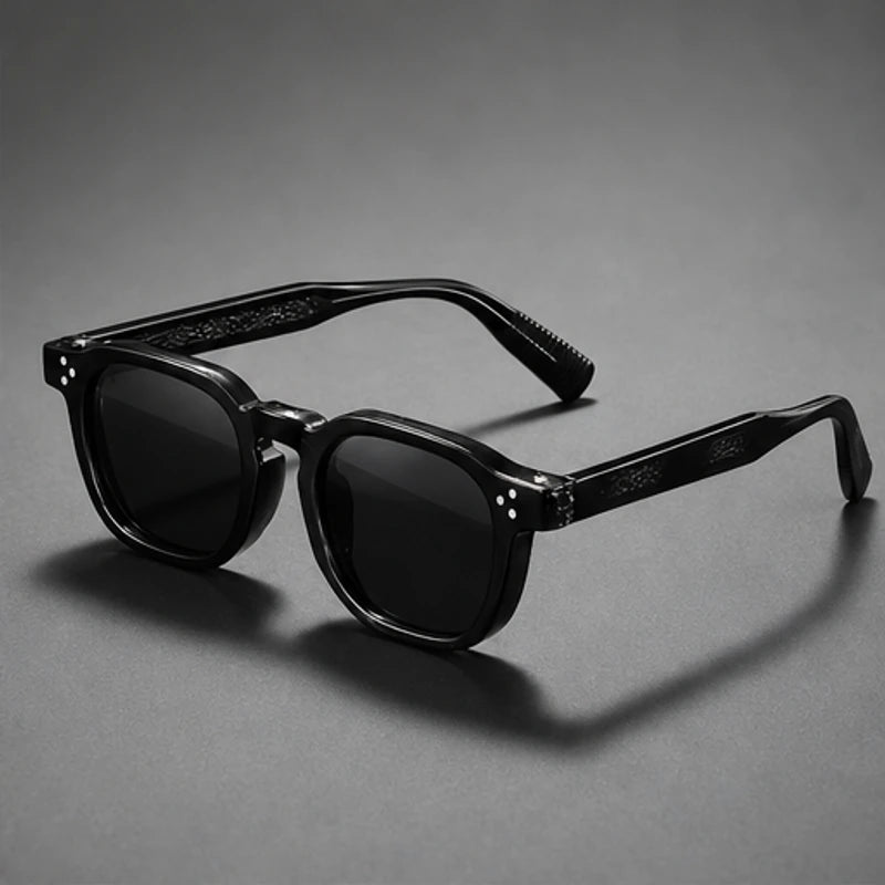 Mercer Rivet Square Sunglasses - Jet Black - square sunglasses - Brondals - Image 2