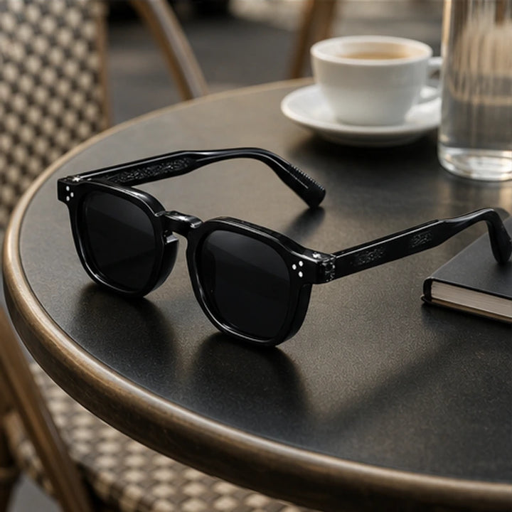 Mercer Rivet Square Sunglasses - Jet Black - everyday eyewear - Brondals - Image 7