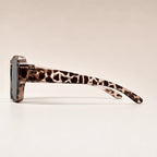 Auburn Catwalk Square Sunglasses - Leopard - square sunglasses - Brondals - Image 3