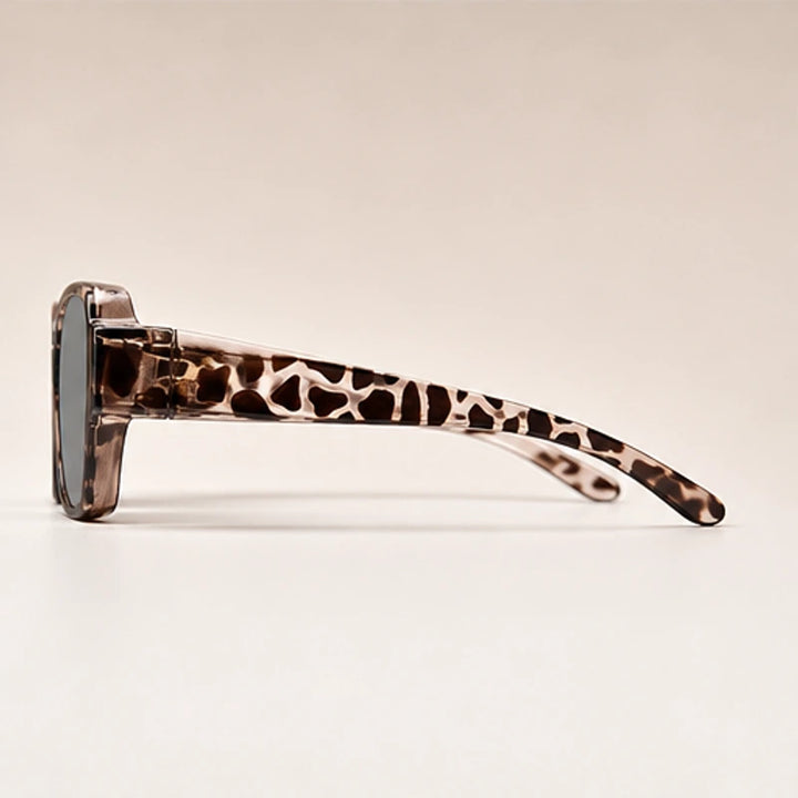 Auburn Catwalk Square Sunglasses - Leopard - square sunglasses - Brondals - Image 3
