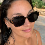 Auburn Catwalk Square Sunglasses - Leopard - uv400 - Brondals - Image 6