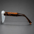 Mercer Rivet Square Sunglasses - Ivory Tortoise - rivet detail - Brondals - Image 3