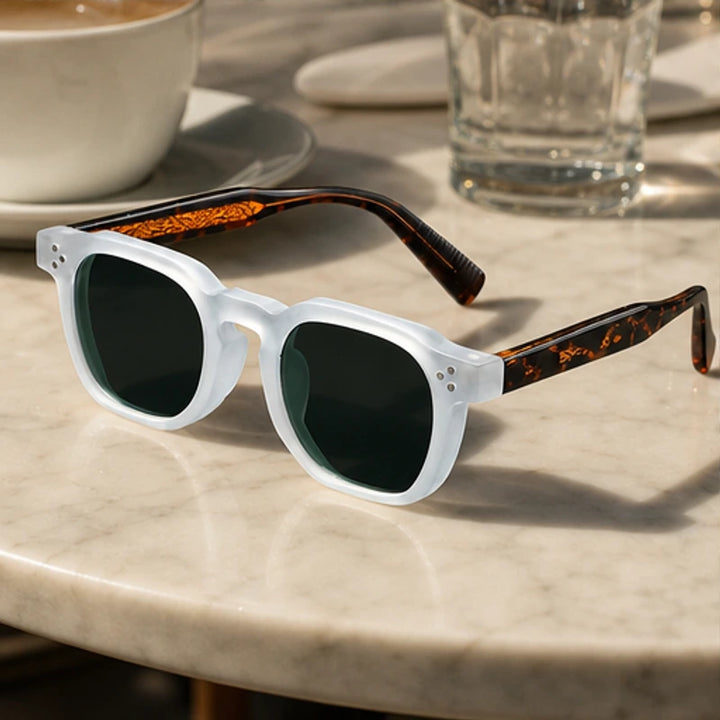 Mercer Rivet Square Sunglasses - Ivory Tortoise - uv protection - Brondals - Image 4