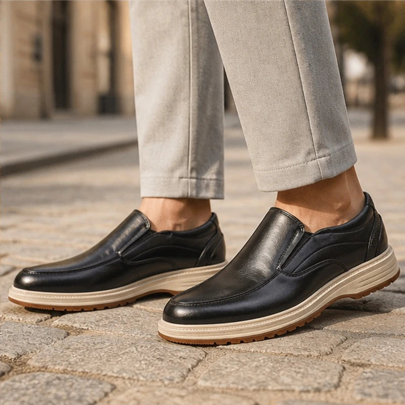 Sheldon Leather Slip-On Shoes - Black - male - Brondals - Image 3