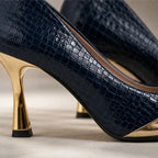 Sofia Pointed-Toe Pumps - Marine - Footwear > Heels > Pointed-Toe Pumps - Brondals - Image 3