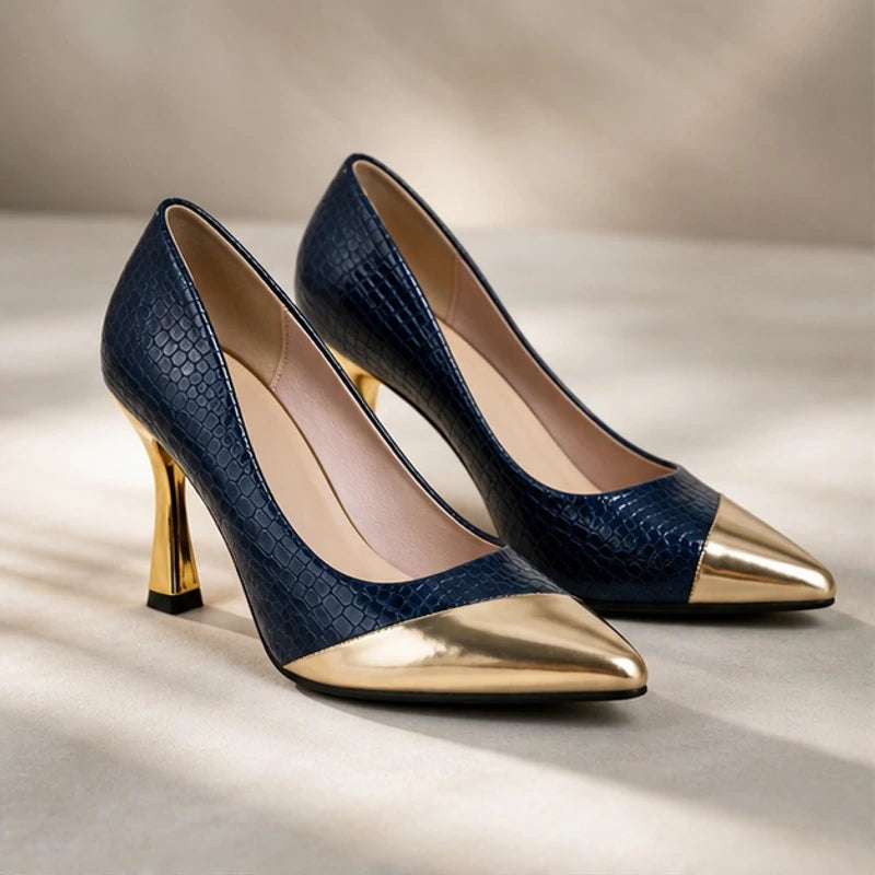 Sofia Pointed-Toe Pumps - Marine - Footwear > Heels > Pointed-Toe Pumps - Brondals - Image 1