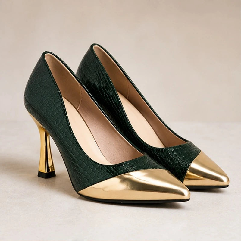 Sofia Pointed-Toe Pumps - Cypress - Footwear > Heels > Pointed-Toe Pumps - Brondals - Image 1