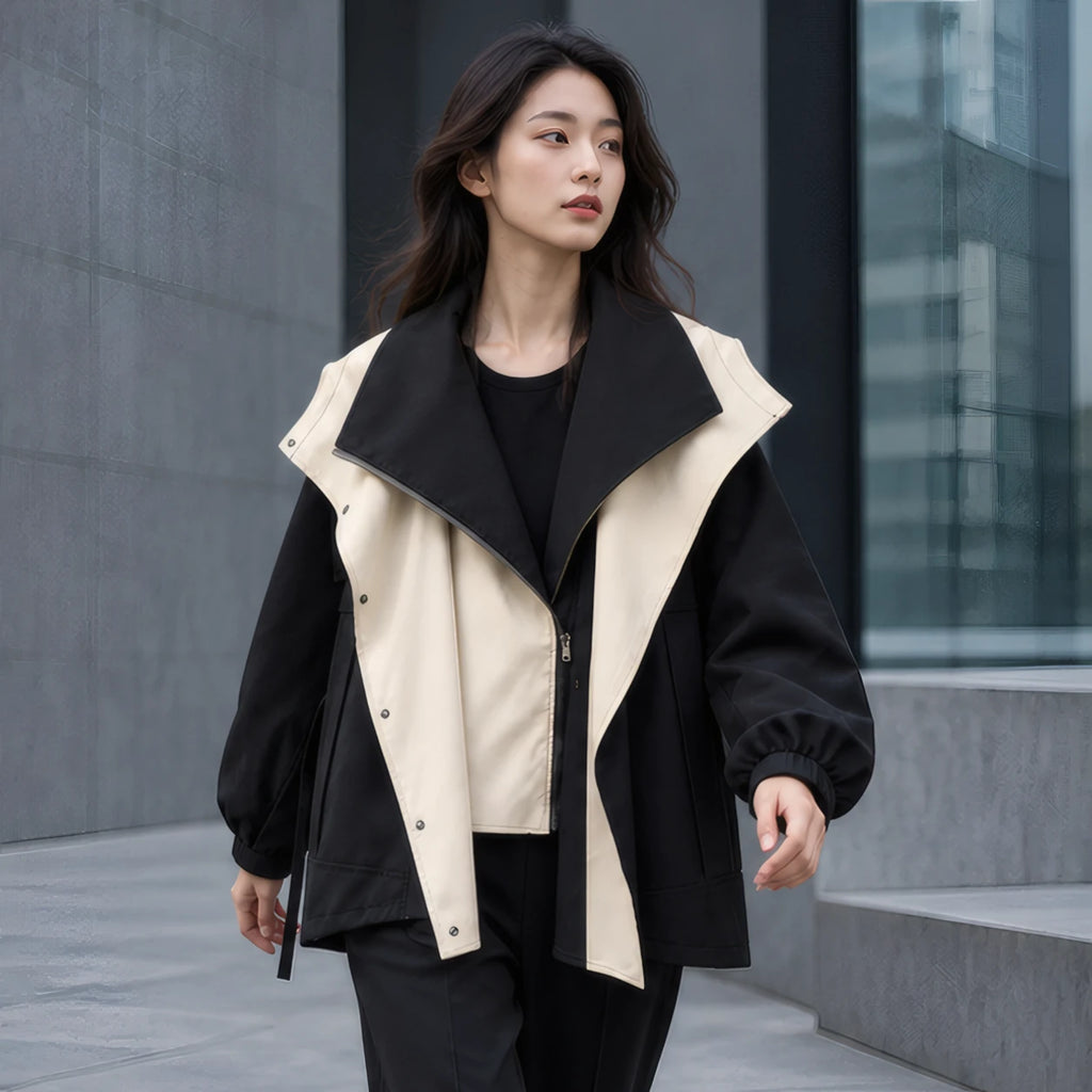 Sorcha Women's Layered Windbreaker - Black - Catalog Group: Clothing - Brondals - Image 2