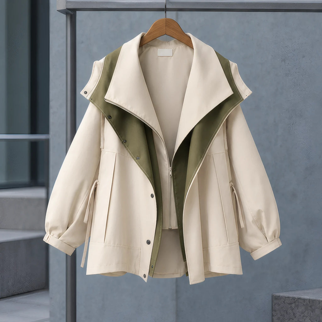 Sorcha Women's Layered Windbreaker - Beige - Department: Men - Brondals - Image 3