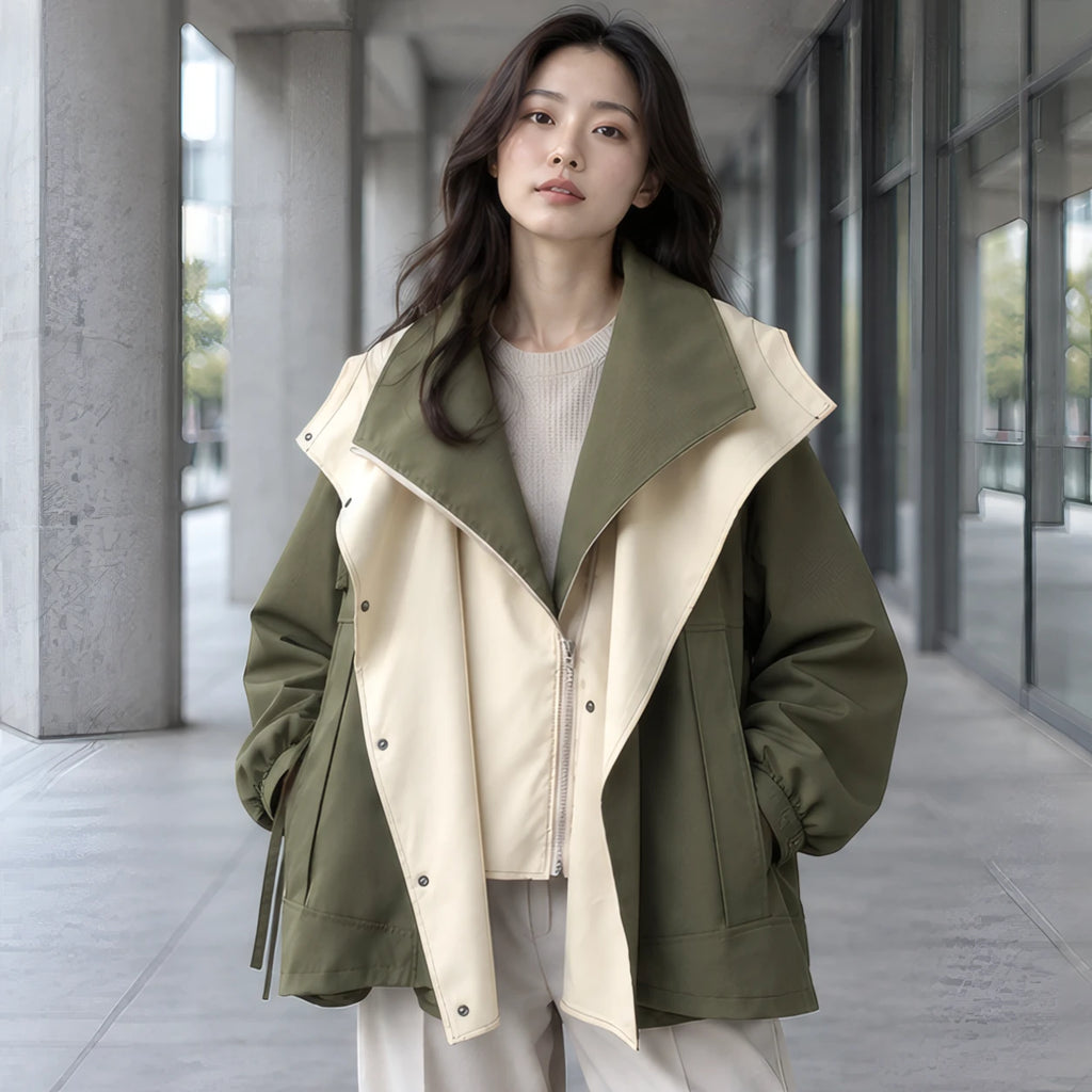 Sorcha Women's Layered Windbreaker - Green - Men's Clothing > Outerwear > Windbreaker Jackets - Brondals - Image 1