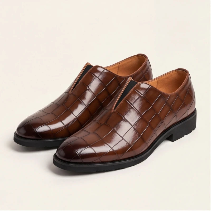 Torino Genuine Leather Loafers - Brown - Shoes - Brondals - Image 1
