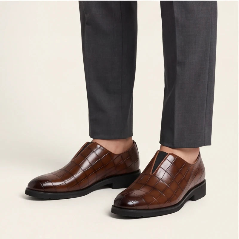 Torino Genuine Leather Loafers - Brown - dress shoes - Brondals - Image 4