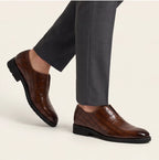 Torino Genuine Leather Loafers - Brown - croce embossed - Brondals - Image 6