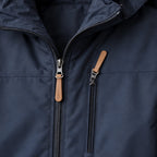 Stellan Men's Hooded Shell Jacket - Water-Resistant & Windproof - Navy - Men's Clothing > Outerwear > Shell Jackets - Brondals - Image 3