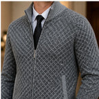 Sutton Zip Knit Sweater - Gray - Department: Men - Brondals - Image 3