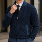 Sutton Zip Knit Sweater - Blue - Department: Men - Brondals - Image 3