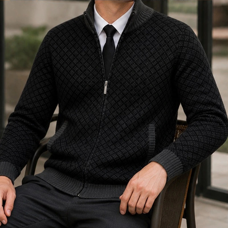 Sutton Zip Knit Sweater - Black - Product Type: Sweaters - Brondals - Image 4