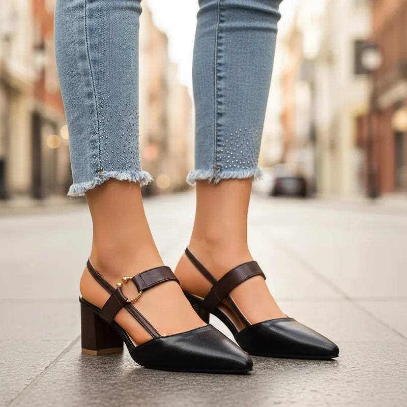 Tacones Cordelle con tira trasera