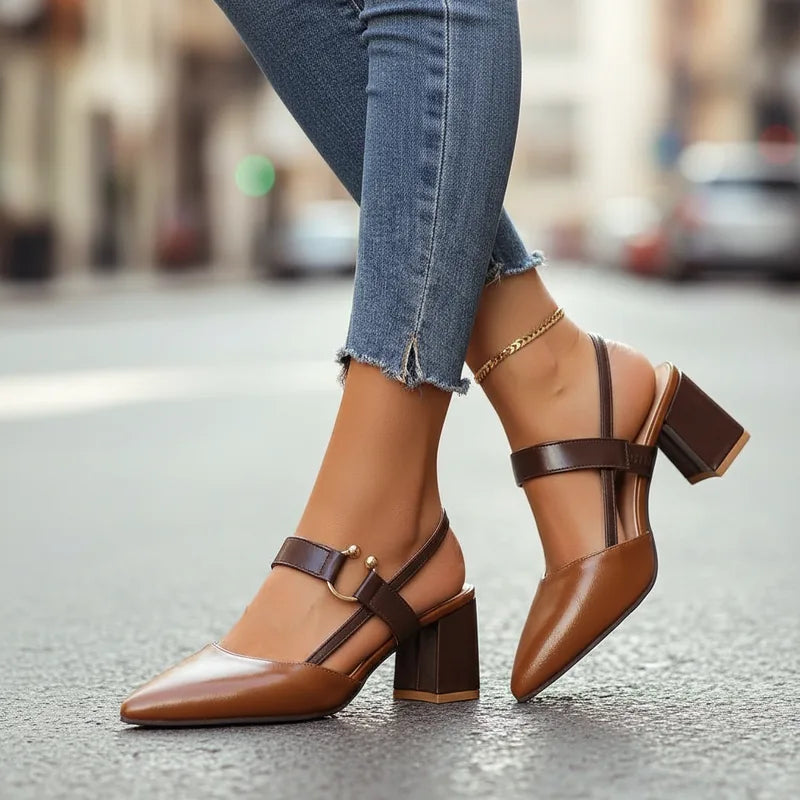 Tacones Cordelle con tira trasera