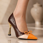 Sybil Pointed Court Shoes - Cacao - Women's Footwear > Heels > Pointed-Toe Pumps - Brondals - Image 3