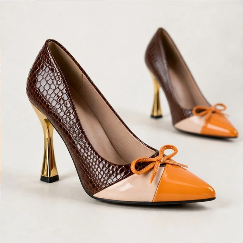 Sybil Pointed Court Shoes - Cacao - Shoes - Brondals - Image 2
