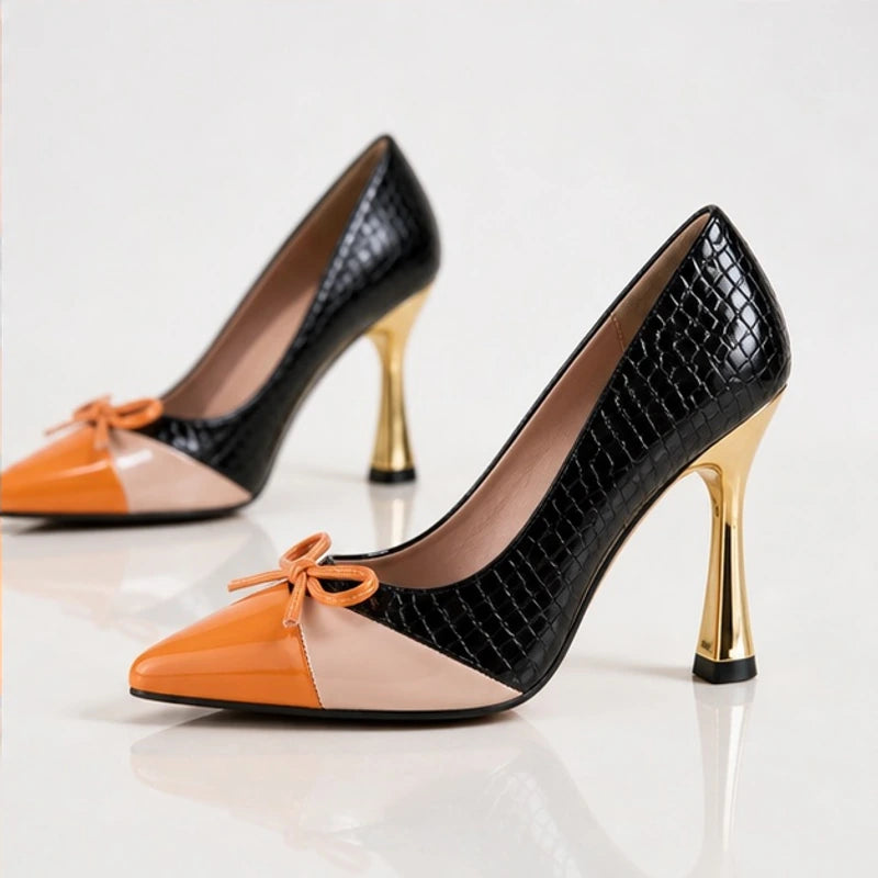 Sybil Pointed Court Shoes - Jet - Shoes - Brondals - Image 2