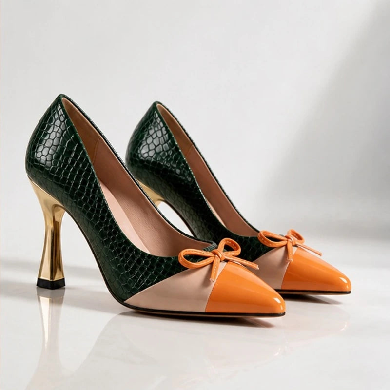 Sybil Pointed Court Shoes - Cypress - Women's Footwear > Heels > Pointed-Toe Pumps - Brondals - Image 1