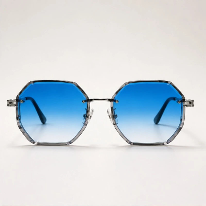 Tahoe Polished Frame Shades - Blue - sunglasses - Brondals - Image 2