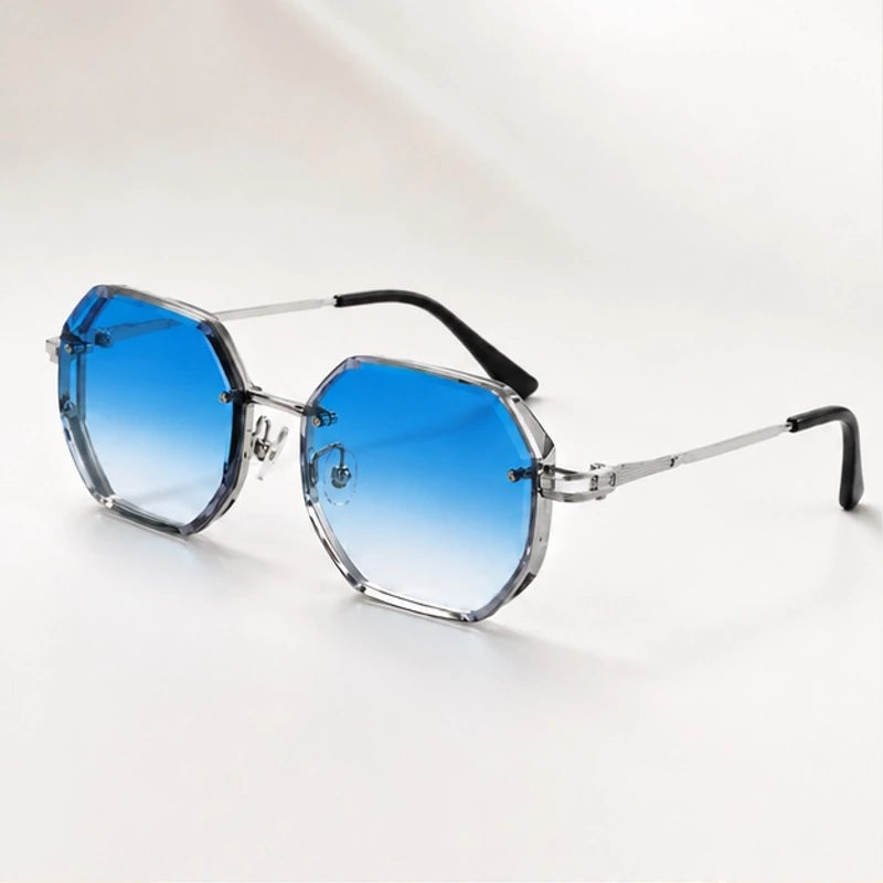 Tahoe Polished Frame Shades - Blue - Sunglasses - Brondals - Image 1