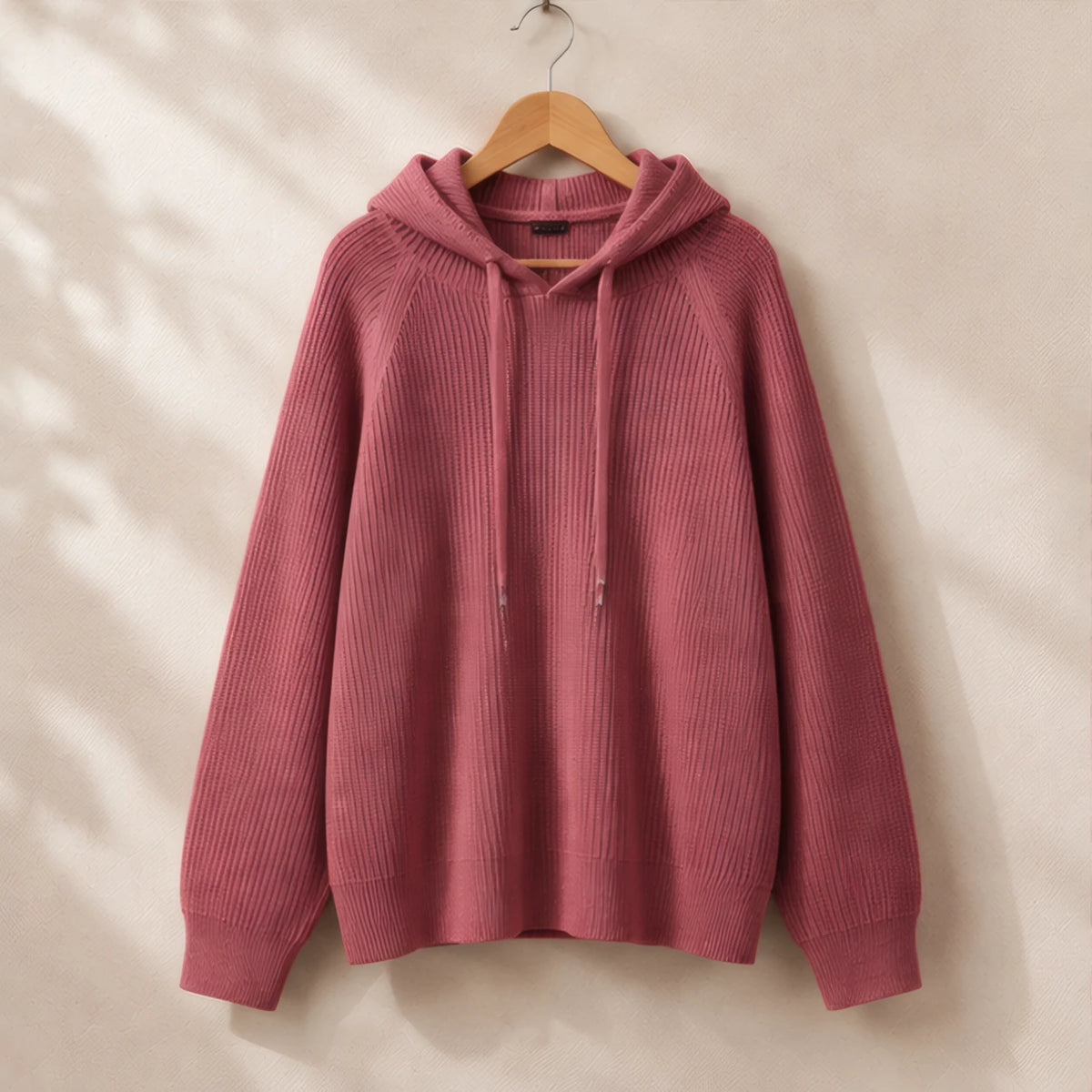 Tamara Rib Knit Hoodie - Berry - male - Brondals - Image 6