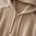 Tamara Rib Knit Hoodie - Beige - Knitwear - Brondals - Image 3