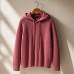 Tamara Rib Knit Hoodie - Berry - Clothing > Knitwear > Hooded Sweaters - Brondals - Image 1