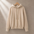 Tamara Rib Knit Hoodie - Beige - Clothing - Brondals - Image 2