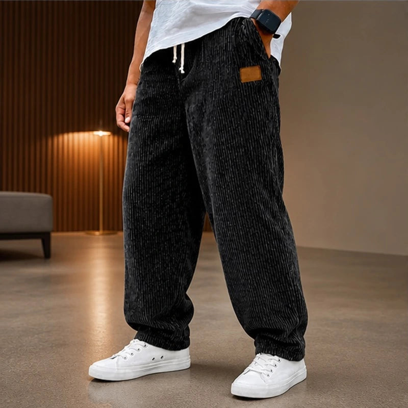 Tennyson Corduroy Jogger Pants - Black - Clothing > Pants > Corduroy Jogger Pants - Brondals - Image 2