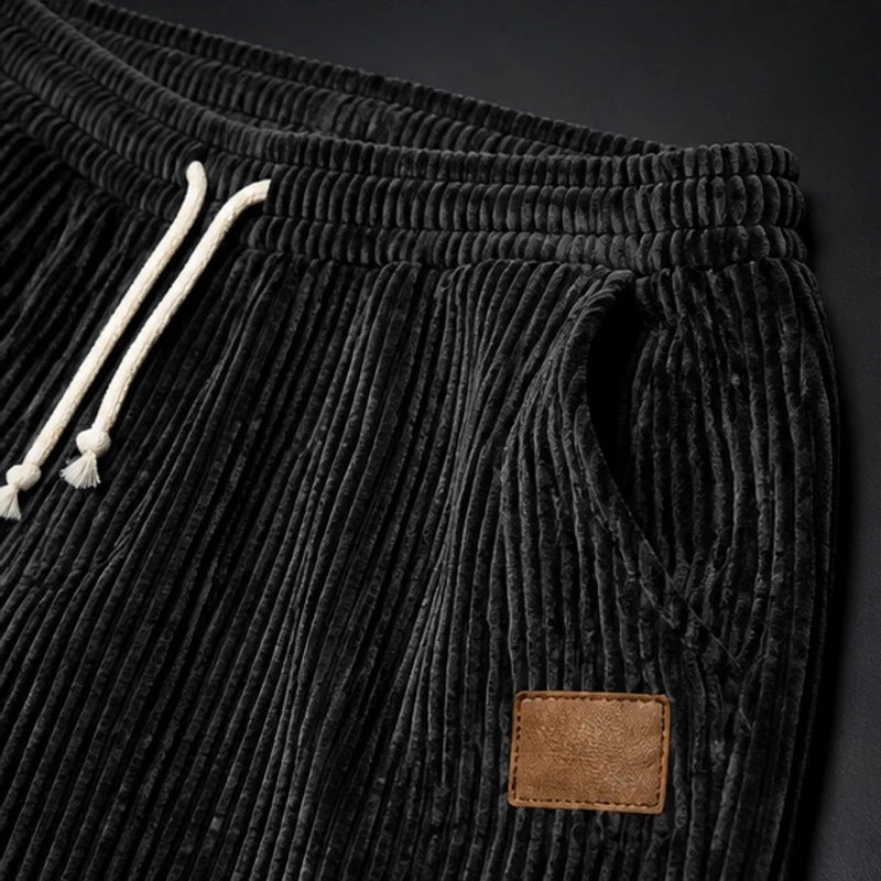Tennyson Corduroy Jogger Pants - Black - Clothing > Pants > Corduroy Jogger Pants - Brondals - Image 1