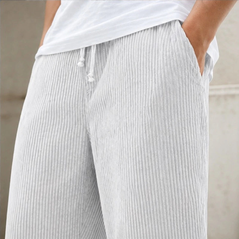 Tennyson Corduroy Jogger Pants - Off-White - corduroy jogger pants - Brondals - Image 3