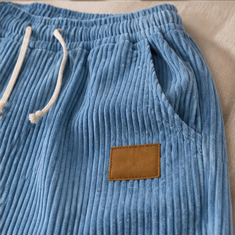 Tennyson Corduroy Jogger Pants - Blue - Clothing > Pants > Corduroy Jogger Pants - Brondals - Image 1