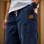 Tennyson Corduroy Jogger Pants - Dark Blue - jogger pants - Brondals - Image 4