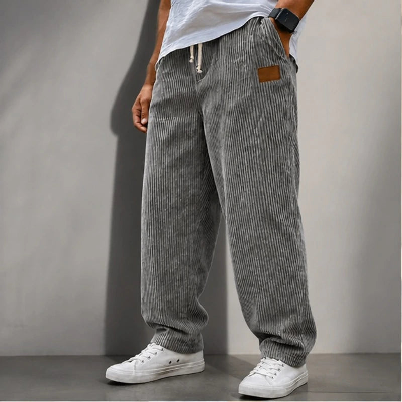 Tennyson Corduroy Jogger Pants - Gray - Clothing > Pants > Corduroy Jogger Pants - Brondals - Image 2
