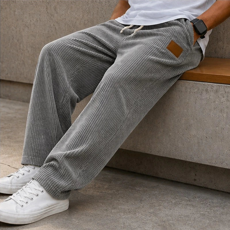 Tennyson Corduroy Jogger Pants - Gray - corduroy jogger pants - Brondals - Image 3