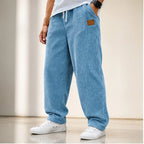 Tennyson Corduroy Jogger Pants - Blue - Clothing > Pants > Corduroy Jogger Pants - Brondals - Image 2