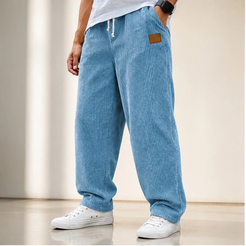 Tennyson Corduroy Jogger Pants - Blue - Clothing > Pants > Corduroy Jogger Pants - Brondals - Image 2